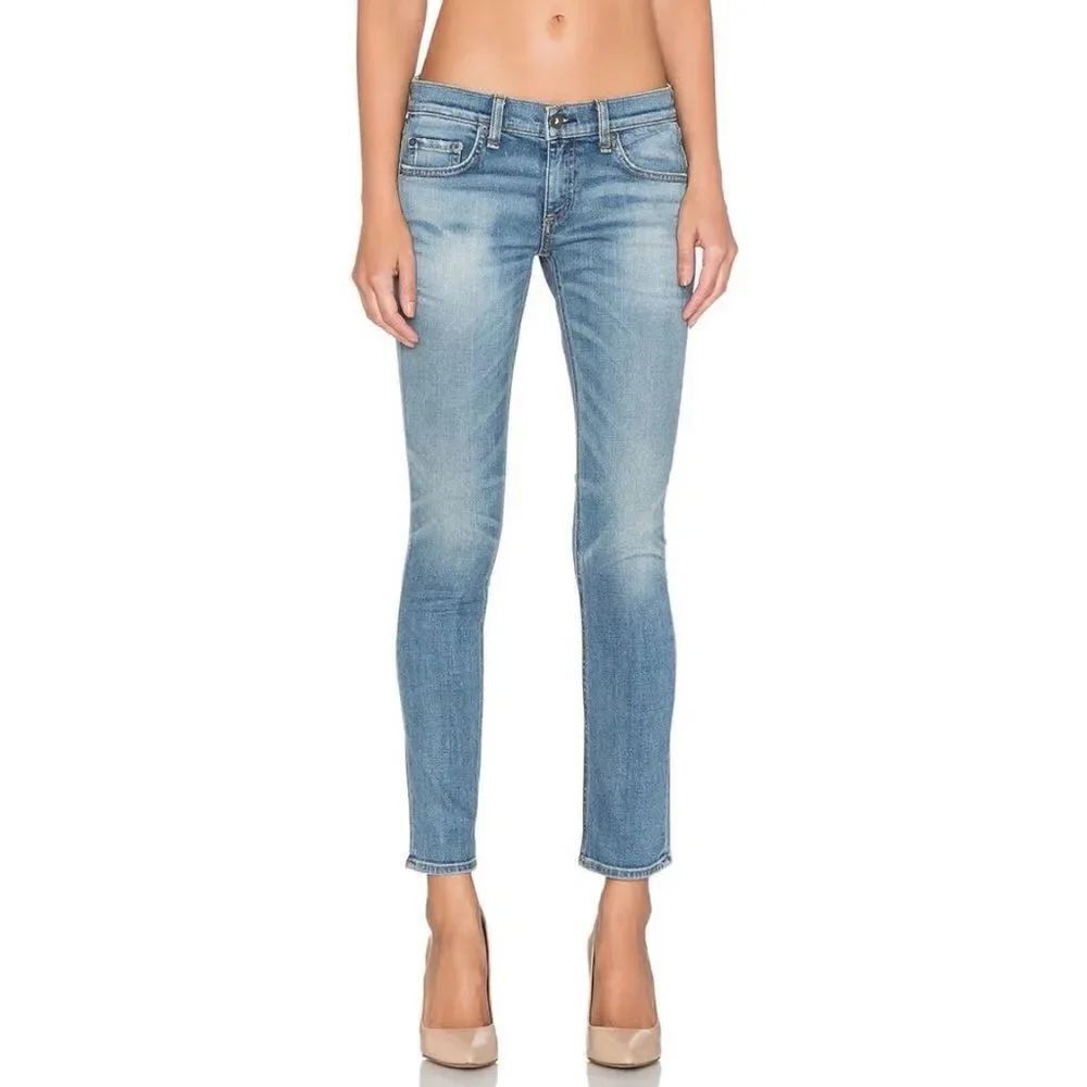Rag & Bone Mid-Rise Tomboy Boyfriend Jean - West Village Wash